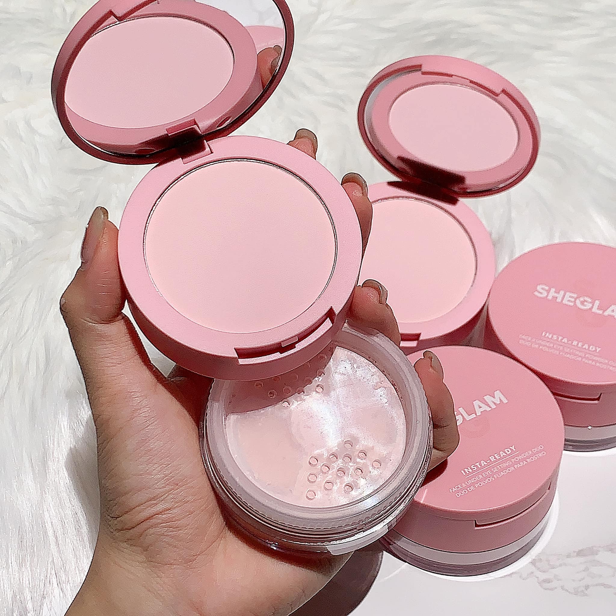 Sheglam Insta-Ready Face & Under Eye Setting Powder shade Bubblegum