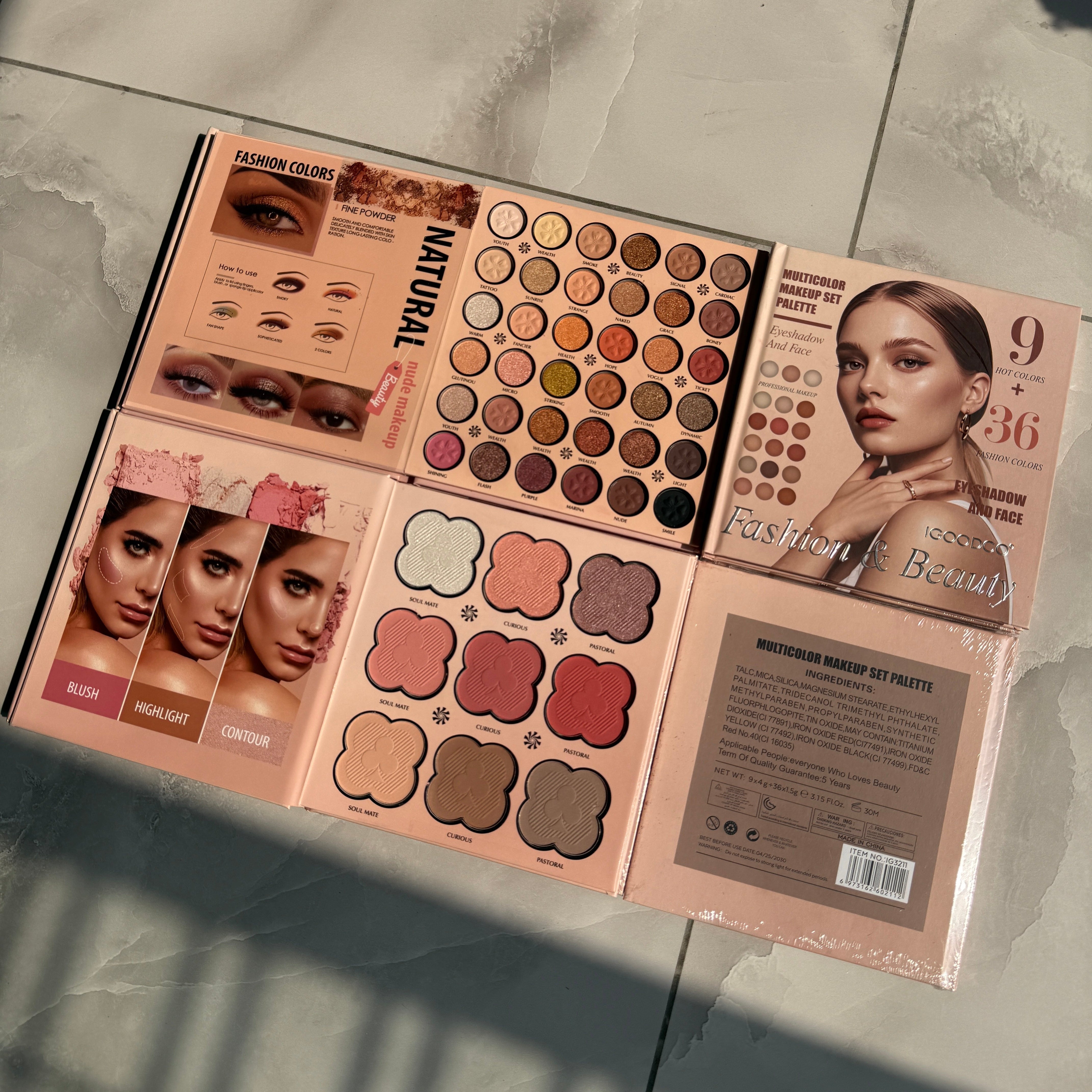 IGOODCO FASHION & BEAUTY EYE SHADOW AND FACE PALLET