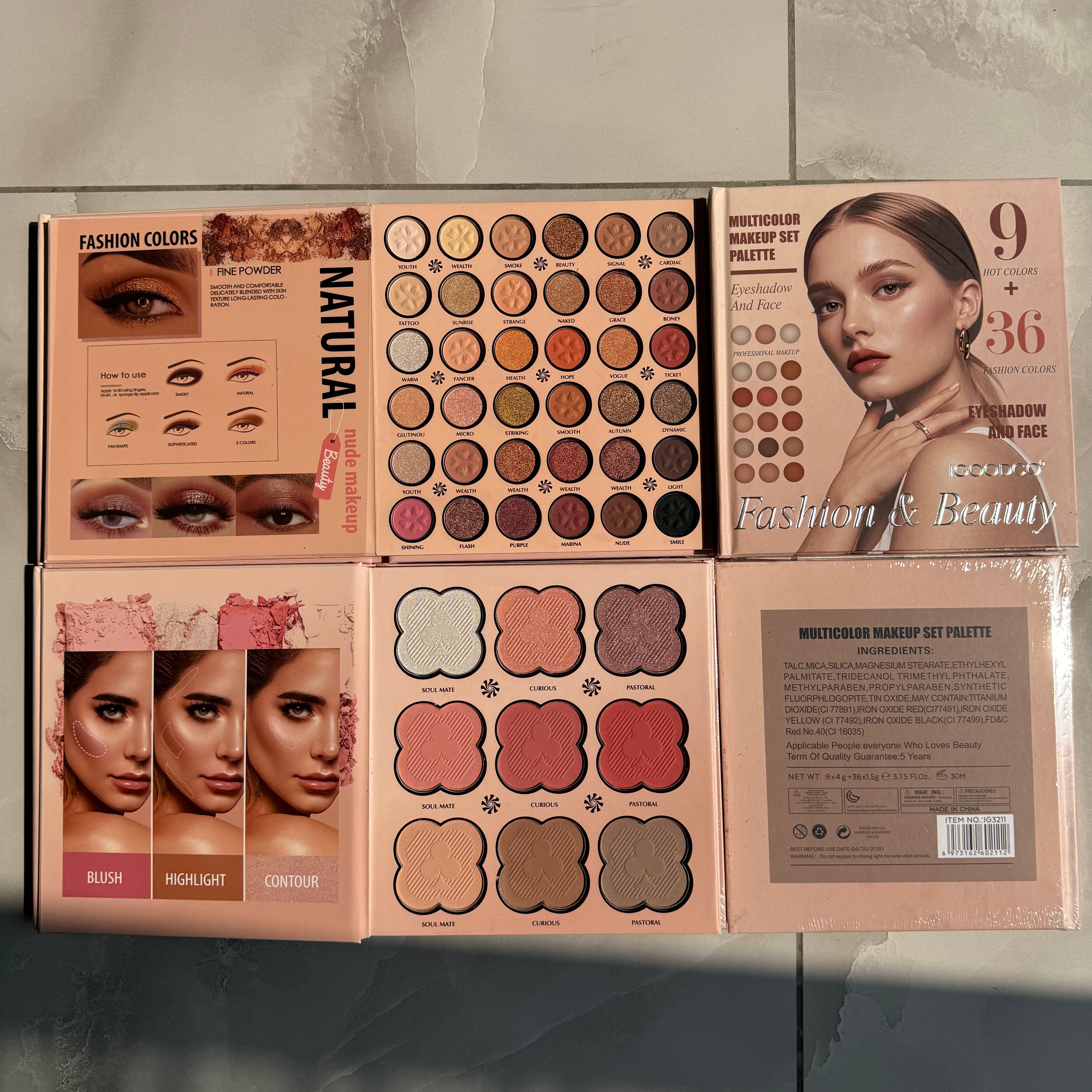 IGOODCO FASHION & BEAUTY EYE SHADOW AND FACE PALLET