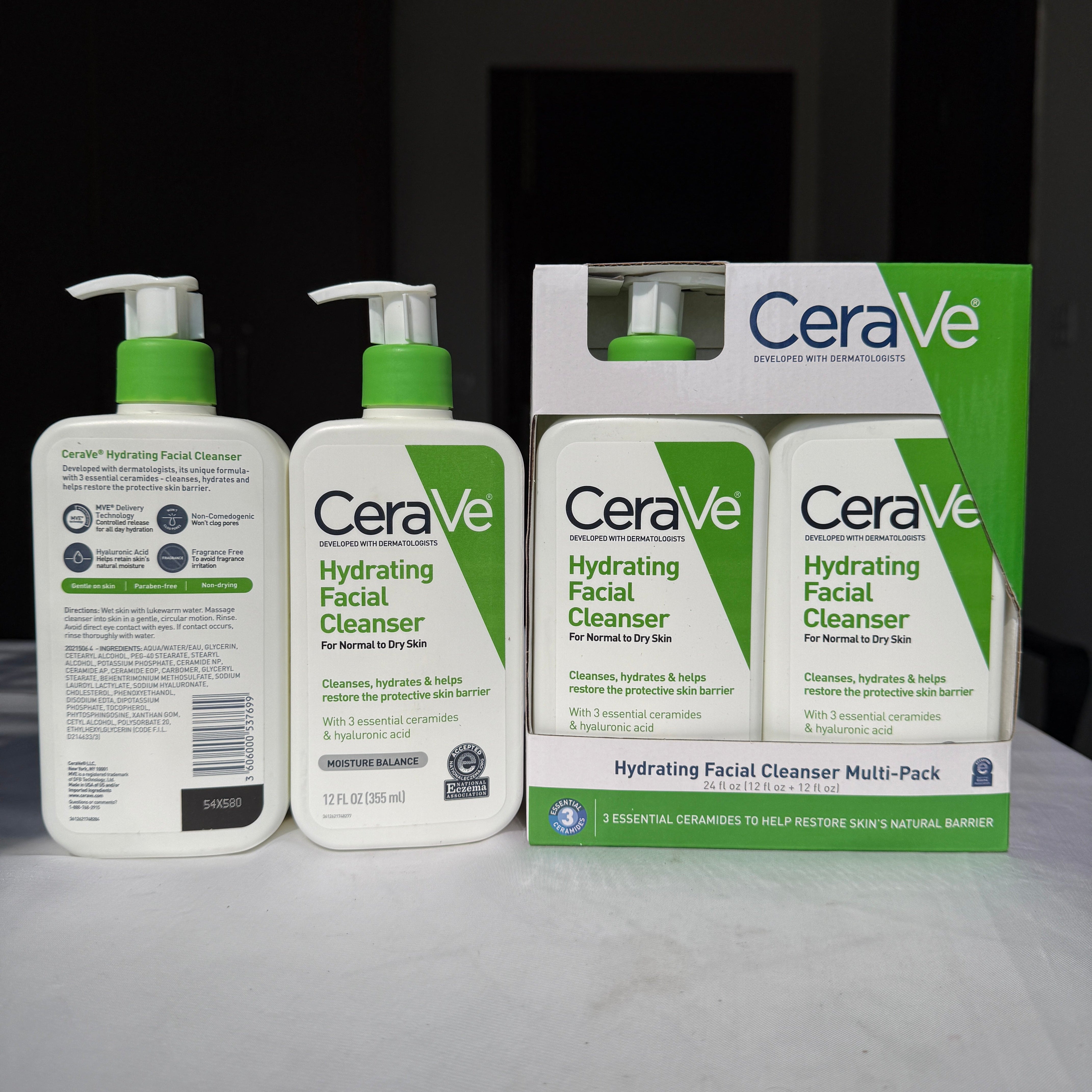 CRAVE Hydrating faical cleanser 355ml pack of 2