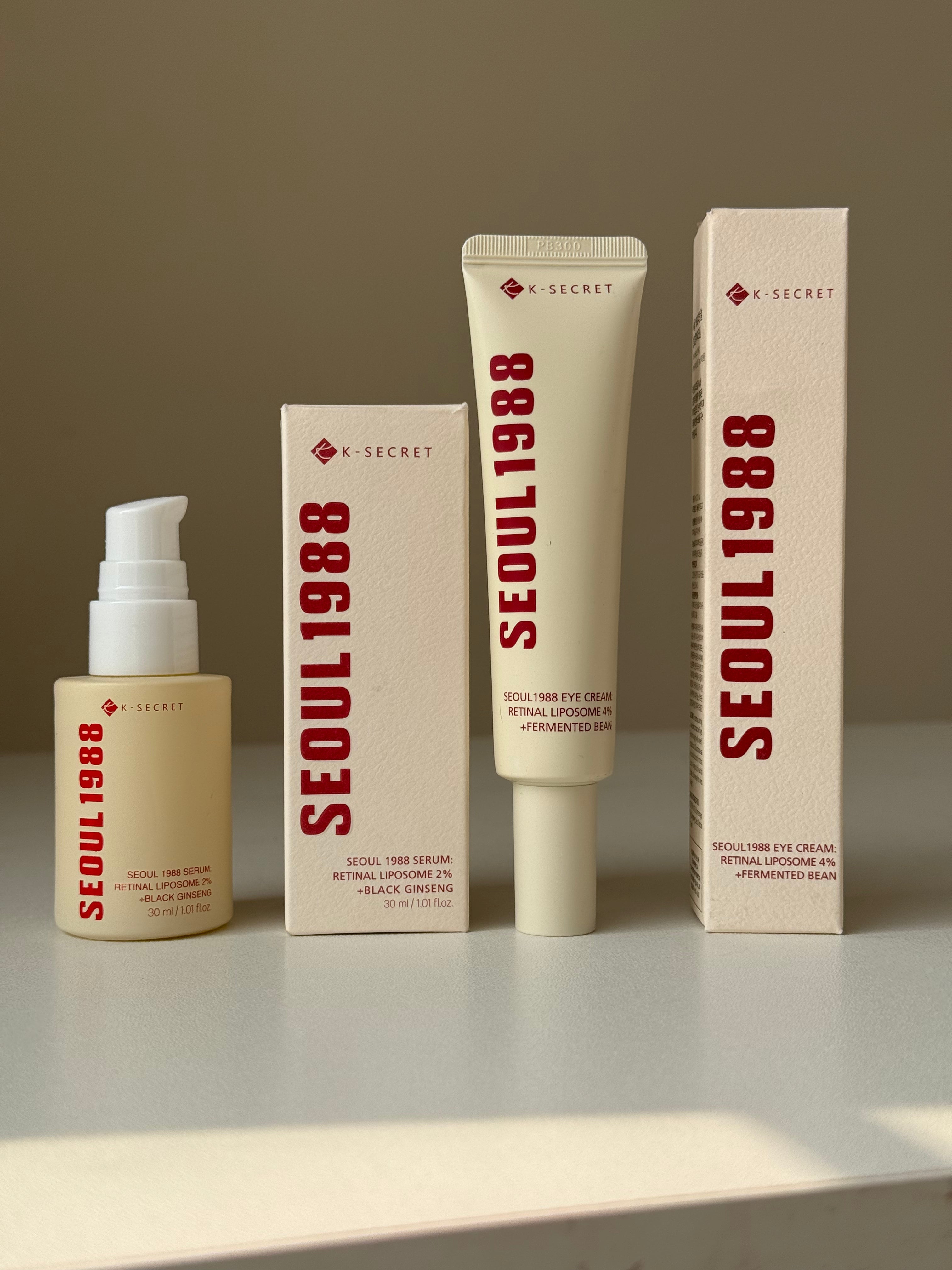 K-SECRET Seoul 1988 Set (Eye Cream - Skin Tightening Serum)