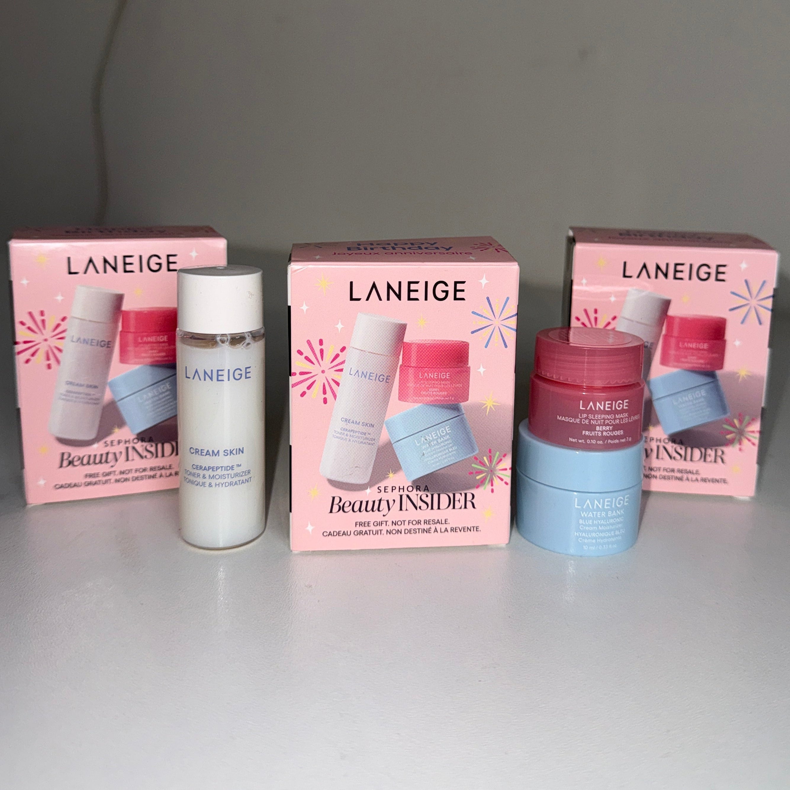 LANEIGE Sephora's Birthday Gift Mini Skincare Set Hydration heroes