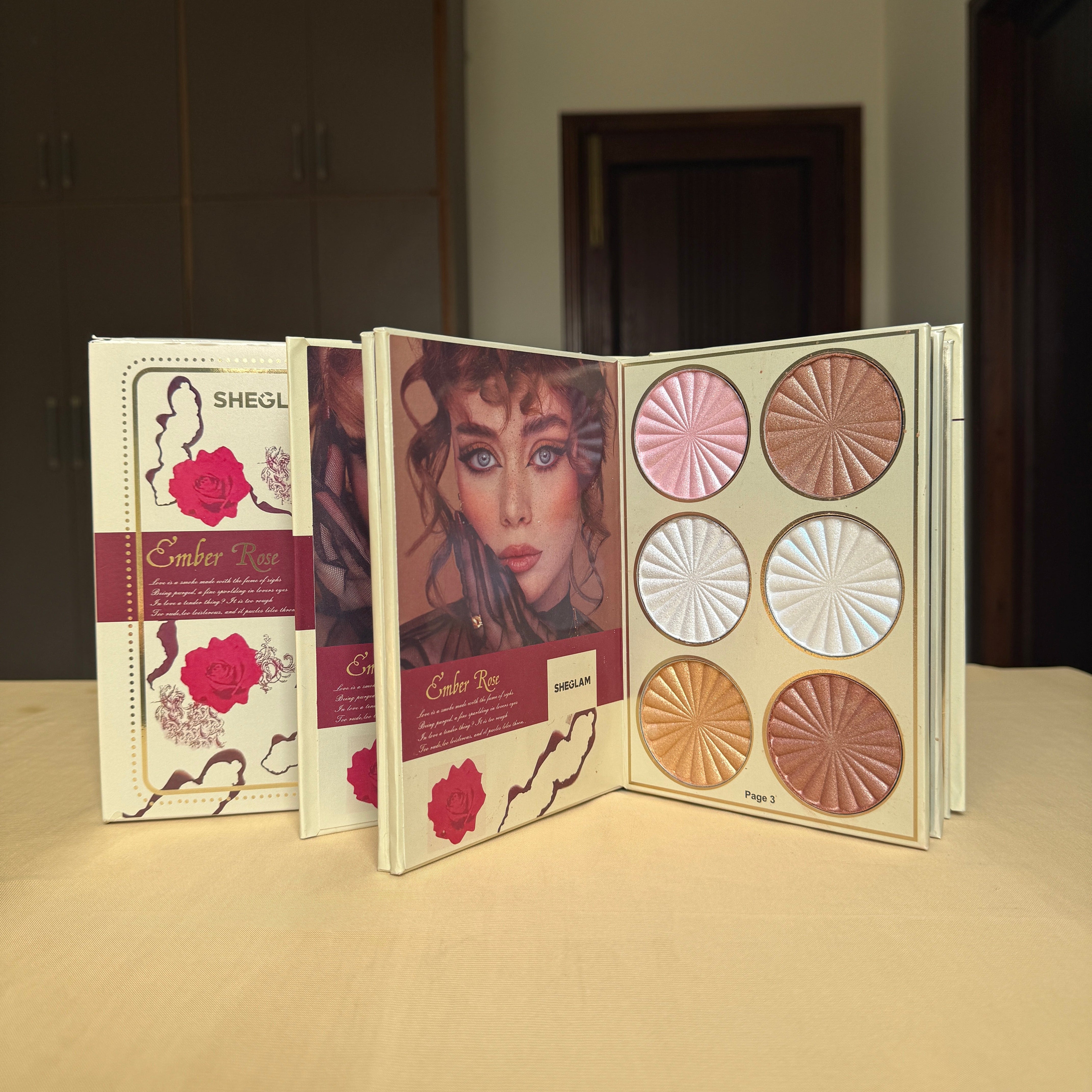 SHEGLAM Ember rose My loving book palette