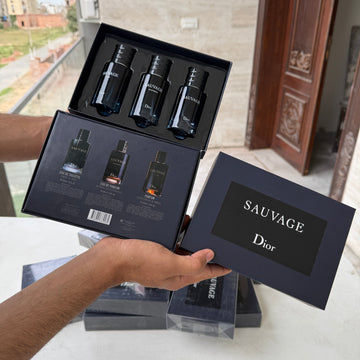 DIOR SAUVAGE MINI PERFUME SET  30ML x 3