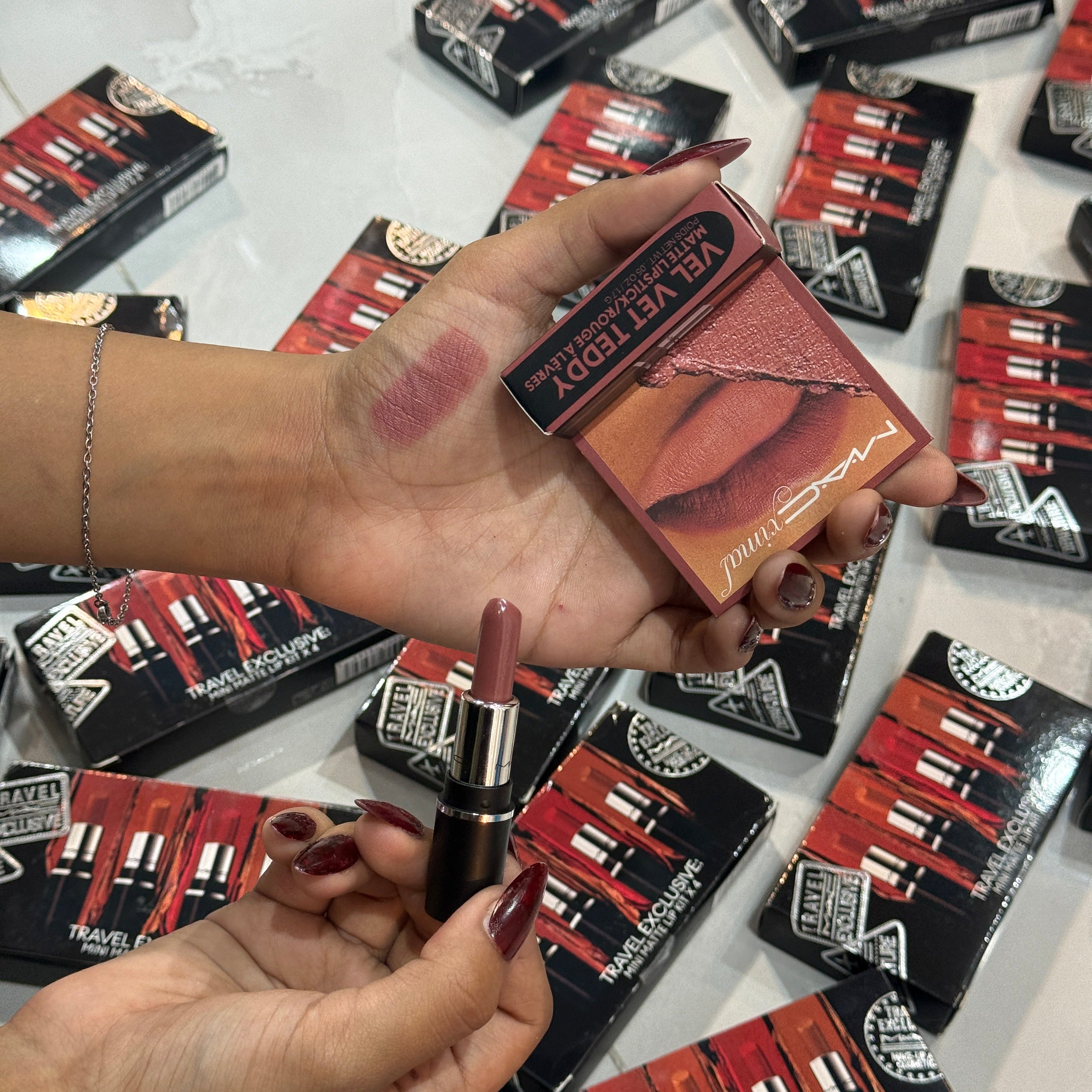 MAC travel exclusive mini matte lipsticks x4