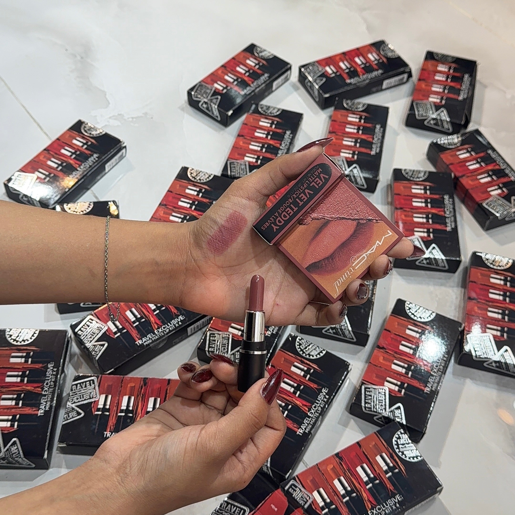 MAC travel exclusive mini matte lipsticks x4